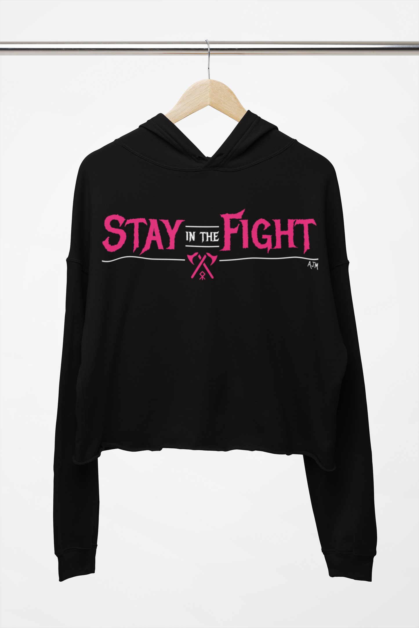 Stay in the Fight - Alt Cropped Hoodie