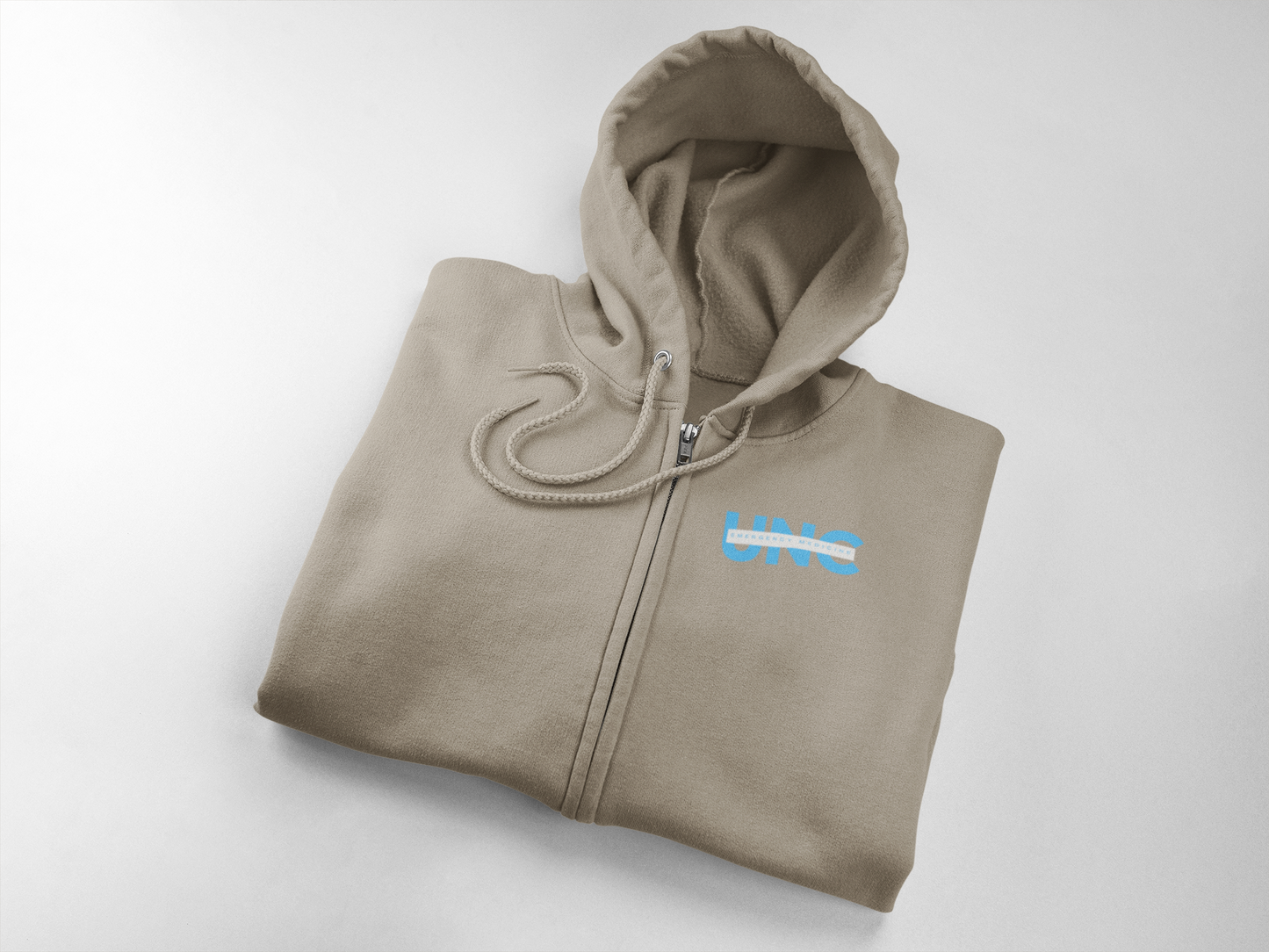EMED Physician's Embroidered Stonewash Zip Hoodie