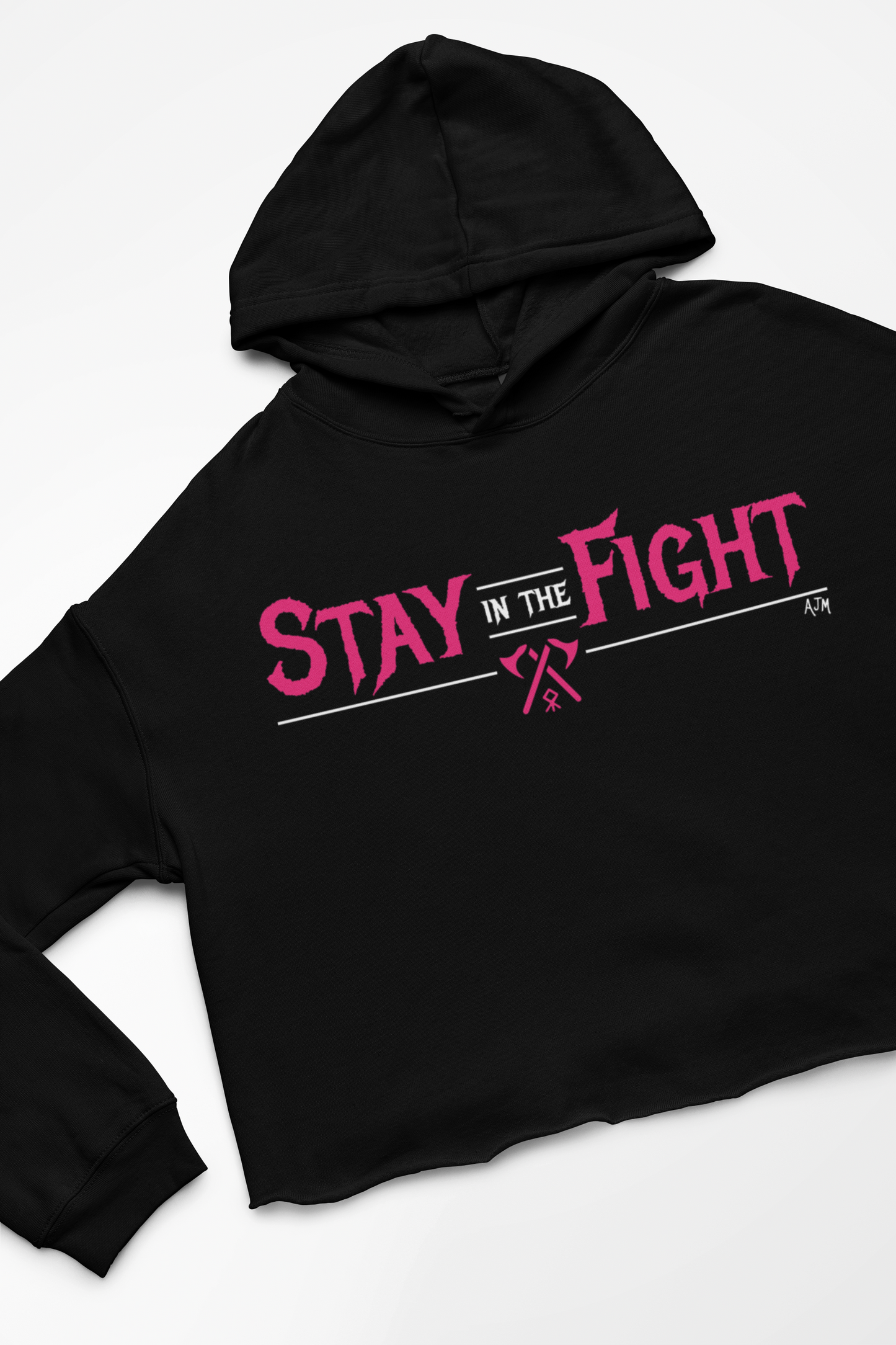 Stay in the Fight - Alt Cropped Hoodie