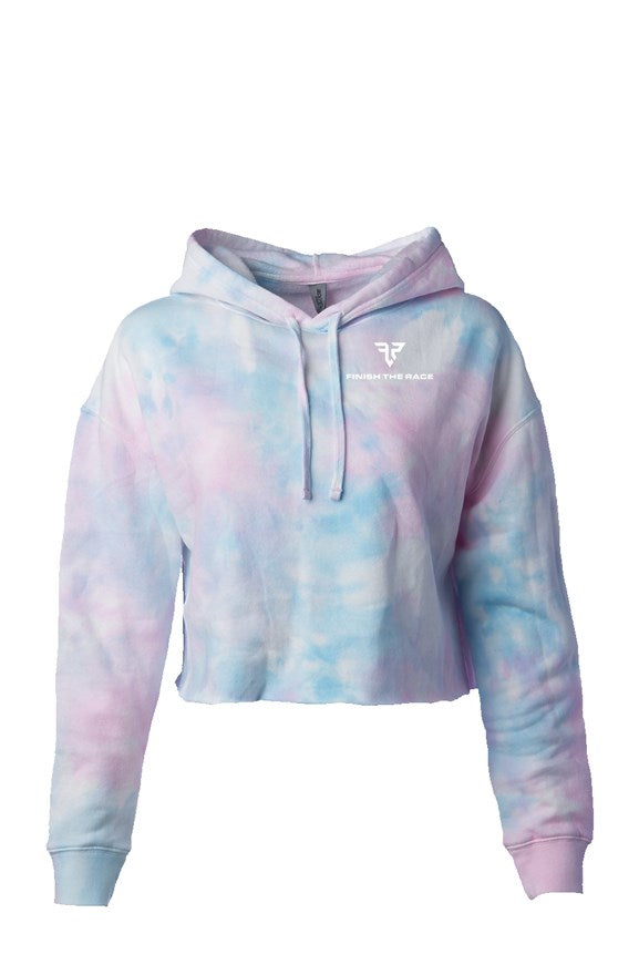 FTR Hope: Women's Cotton Candy Crop Hoodie